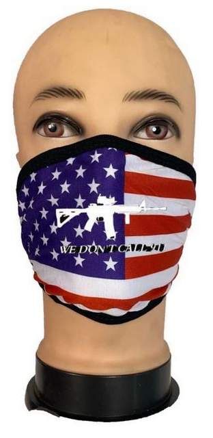 24 Wholesale Flag Style Face Mask We Don't Call 911