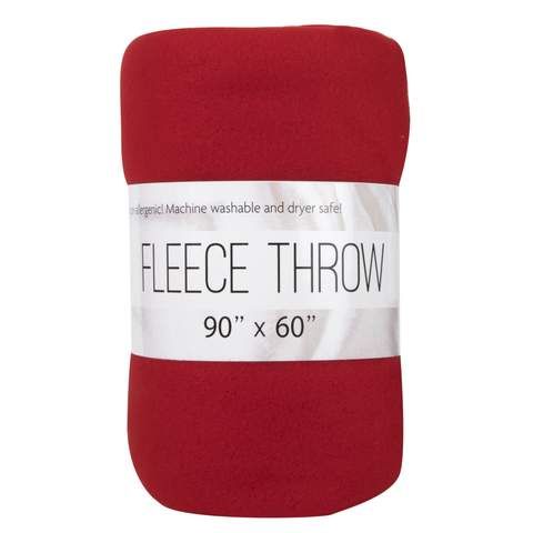 24 Wholesale Twin Fleece Throw Blankets 90" X 60"