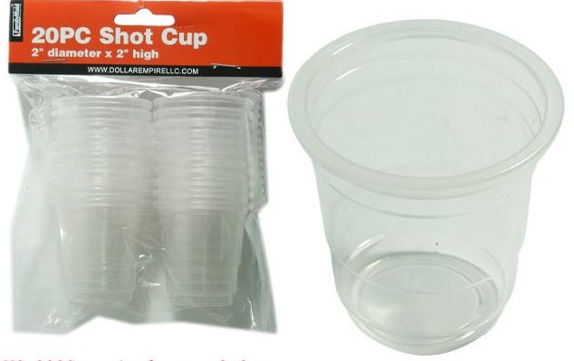 72 Wholesale 20pc Shot Cups