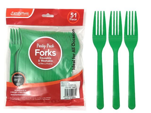 Disposable Cutlery | Plastic Silverware Set - Plastic Utensil - Reusable  Plastic Silverware - Disposable Silverware - Plastic Cutlery - 24pc