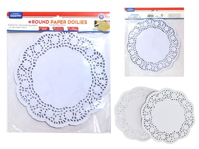 24 Pieces of Doilies Paper Round