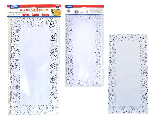 144 Pieces of Doilies Large Paper 48 Pieces Assorted Size