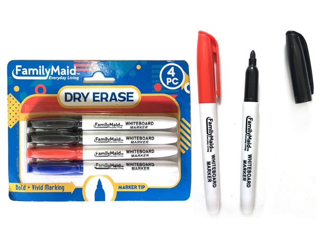 144 Pieces of 4 Piece Dry Erase Markers 3 Assorted Color