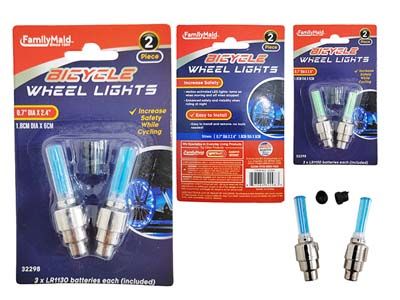 144 Pieces of 2-Piece Bicycle Wheel Light