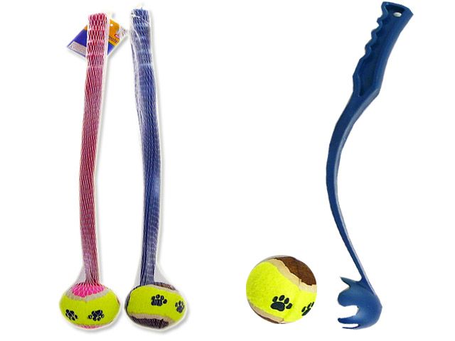 12 Pieces of Ball Launcher And Tennis Ball