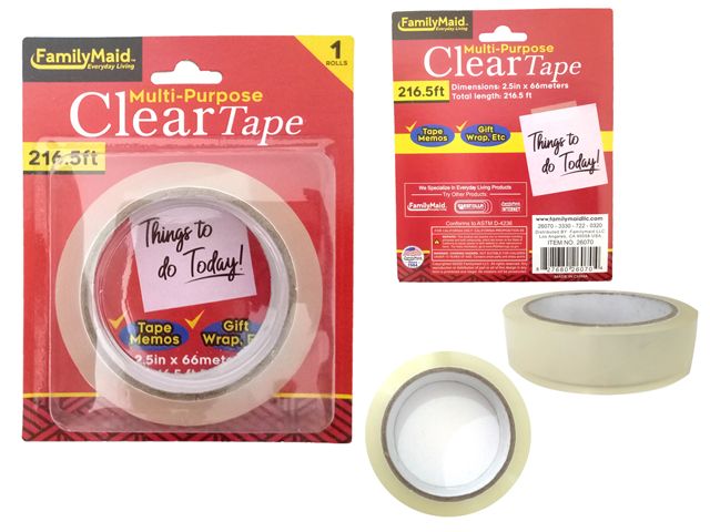 144 Pieces of Multipurpose Clear Tape