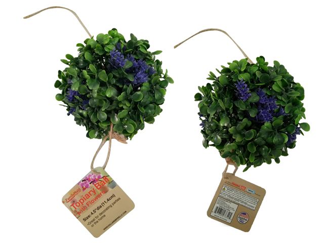 72 Pieces of Topiary Ball With Flowers