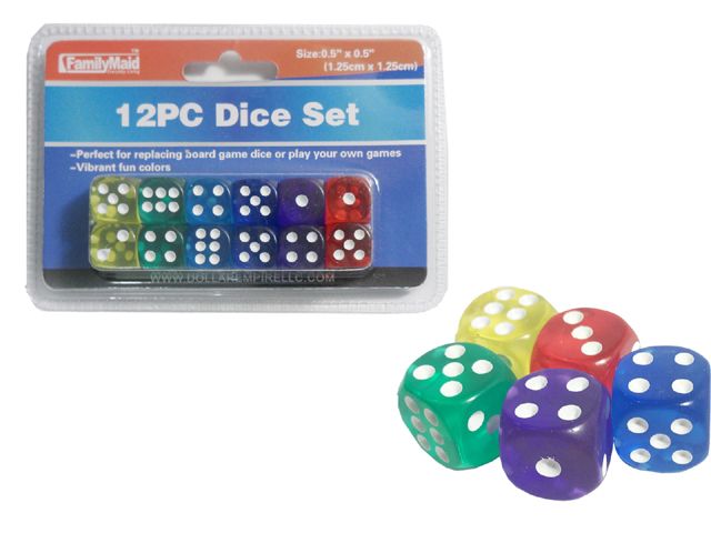 144 Pieces of 12pc Dice Set
