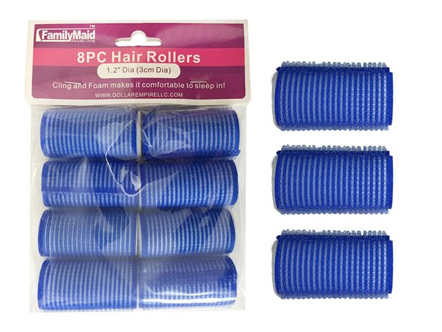 96 Pieces of 8 Piece Cling And Foam Hair Rollers