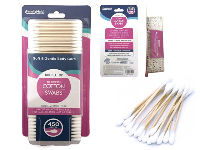 72 Pieces of Cotton Swab 450pc Wooden