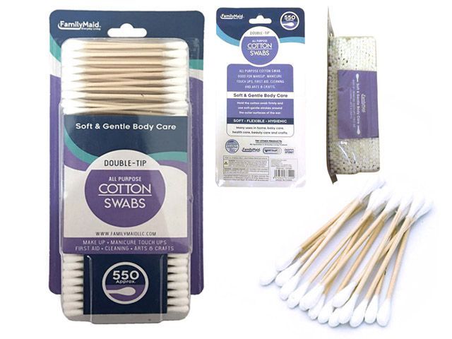 72 Pieces of Cotton Swab 550pc Wooden