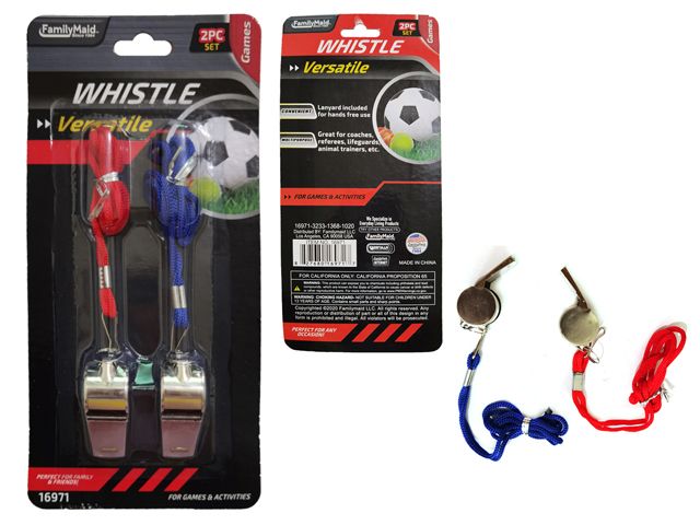 144 Pieces of 2 Pack Whistle