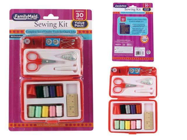96 Pieces of 22pc Sewing Kit With Travel Case