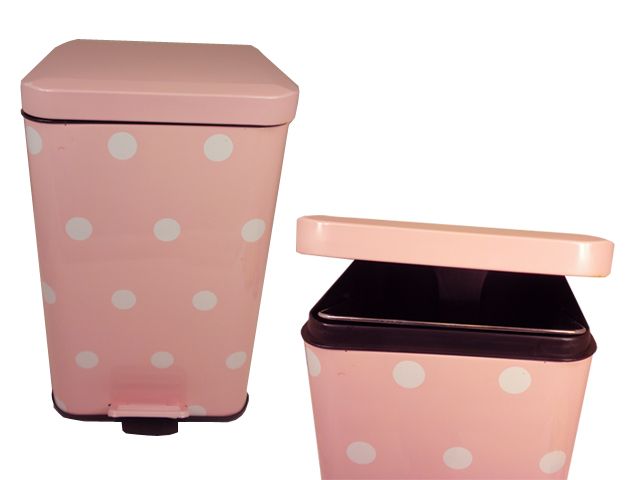 6 Pieces of Step Trash Can Square With Flip Top