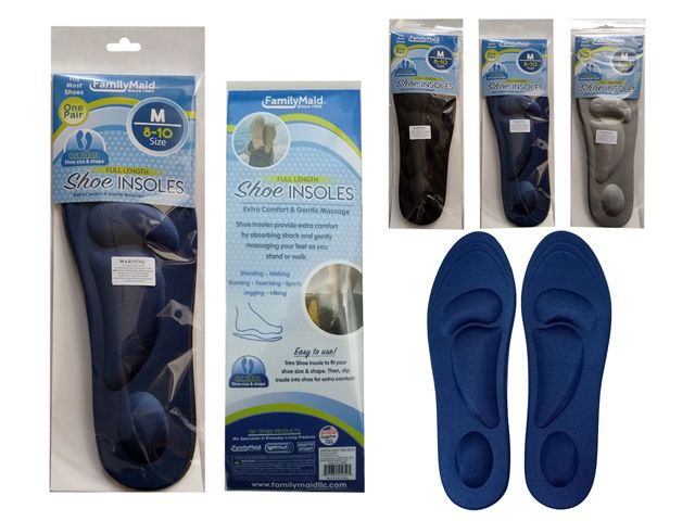 144 Pairs of 1 Pair Cushioned Shoe Insoles