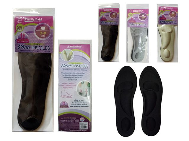 144 Pairs of Women's Cushioned Shoe Insoles