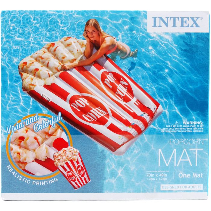 4 Pieces of 70"x49" Popcorn Mat In Color Box, Dsgn For Adults