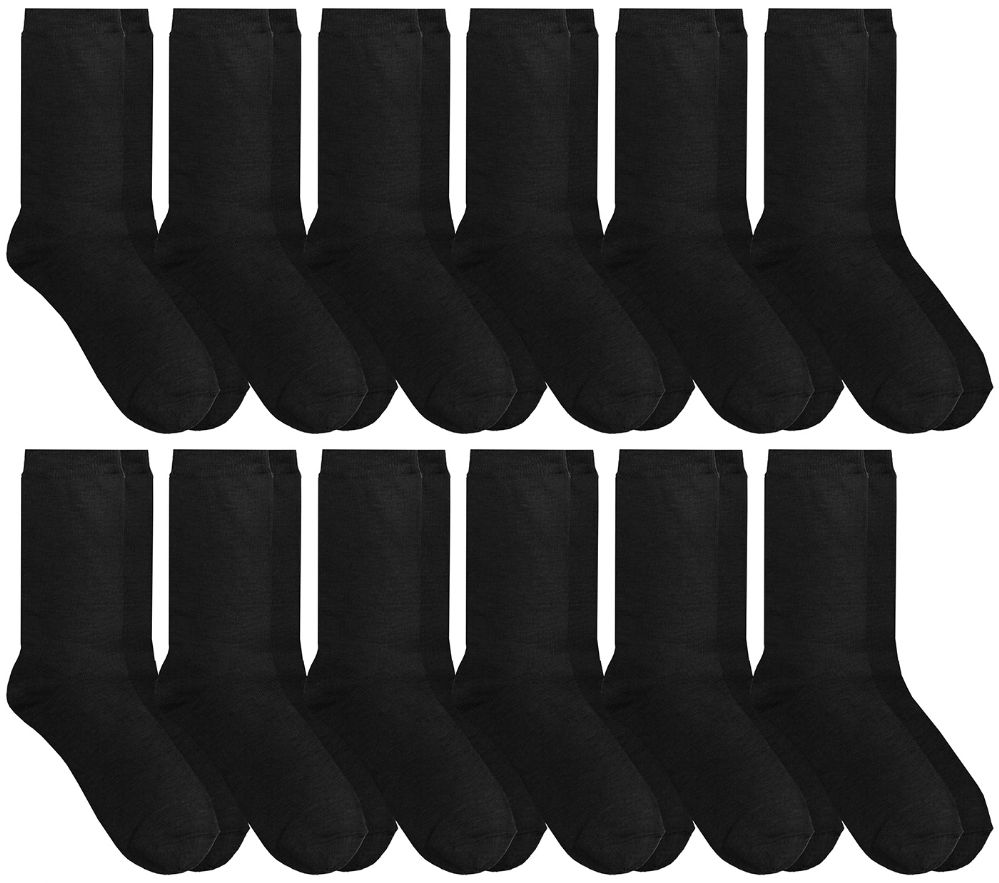 24 Pairs of Yacht & Smith Women's Black Dress Socks