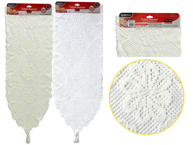 144 Wholesale Hanging Lace Table Runner