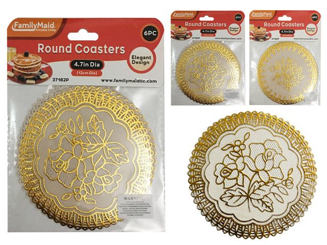 144 Pieces of 6 Piece Round Coasters