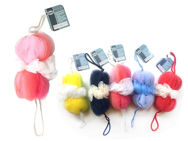 96 Pieces of Loofah Ball With Straps