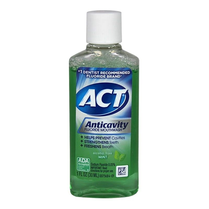 6 Pieces of 1fl Oz Act Anticavity Fluoride Mouthwash
