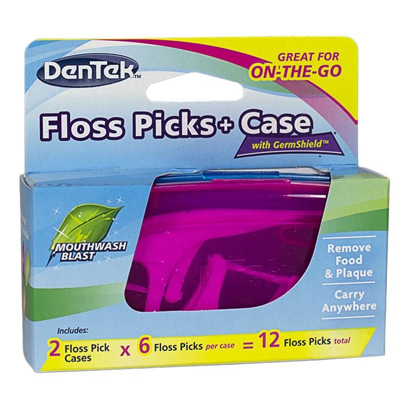 6 Pieces of Floss Picks Dentek On The Go Floss Picks 2 Packs Of 6