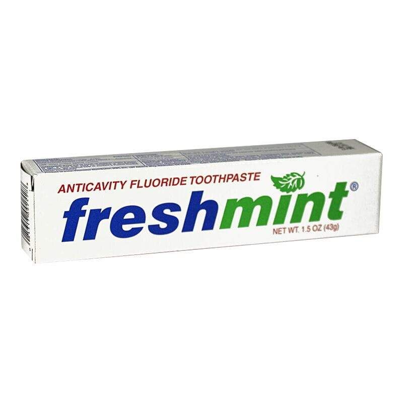 24 Pieces of Travel Size Freshmint Fluoride Toothpaste - 1.5 oz.