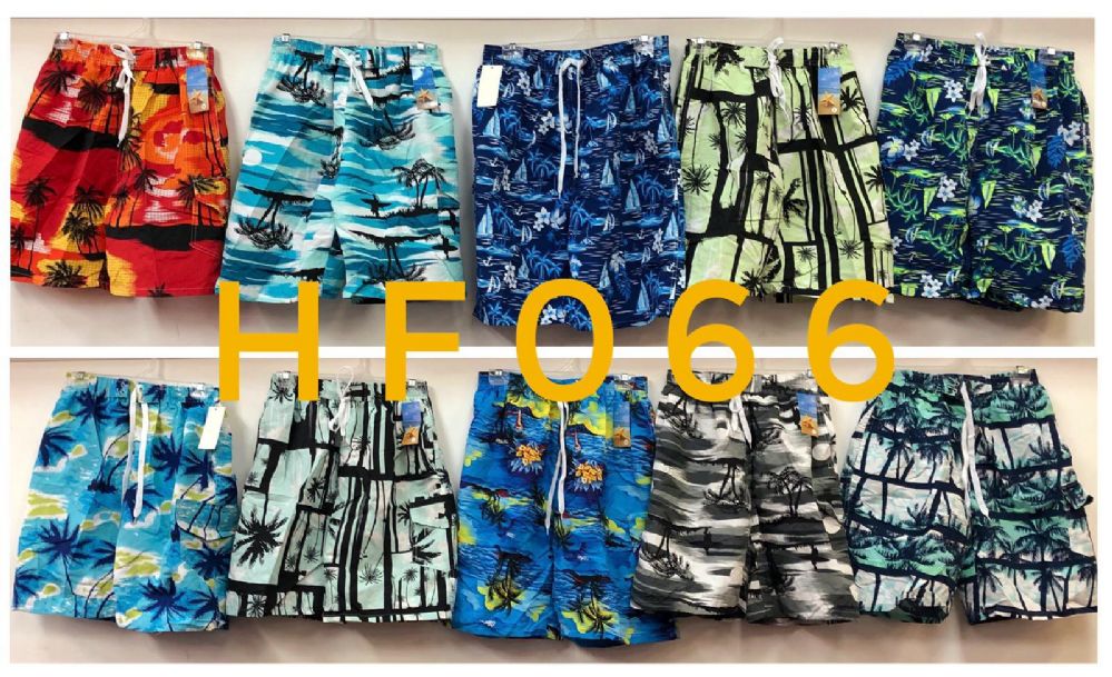 144 Pieces of Men's Printed Cargo Bathing Suit Size Assorted
