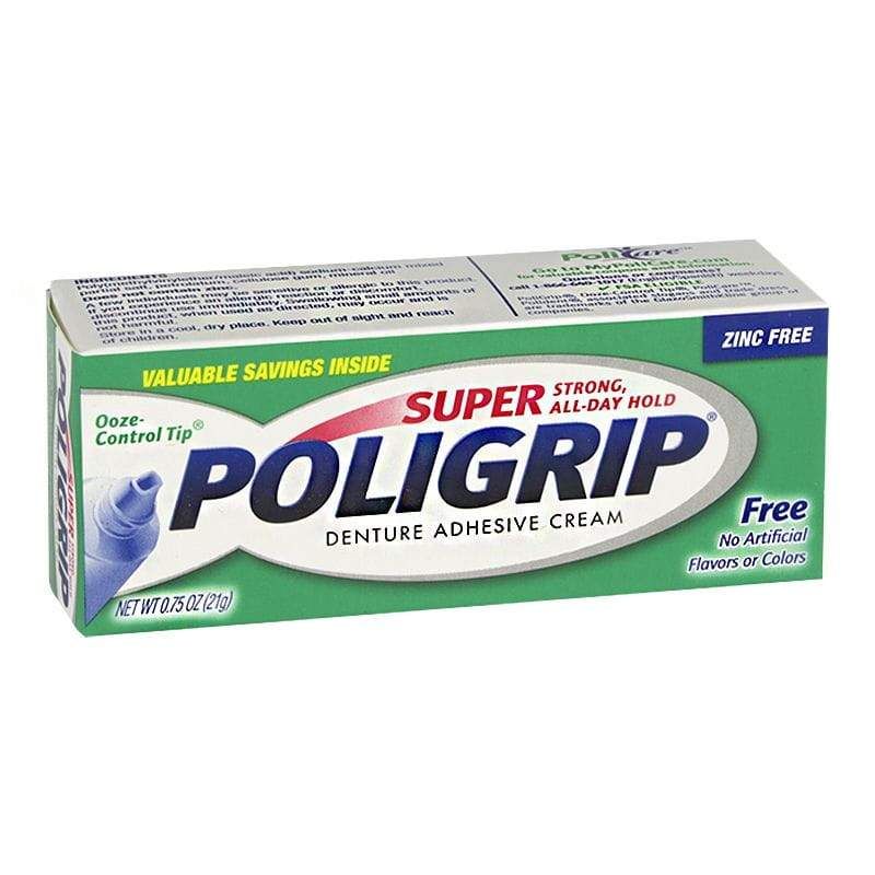 24 Pieces of Super Denture Adhesive Cream Travel Size 0.75 Oz.