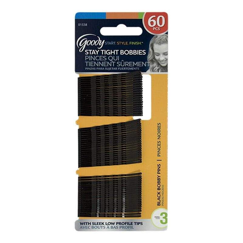 6 Pieces of Black Bobby Pins Card Of 60