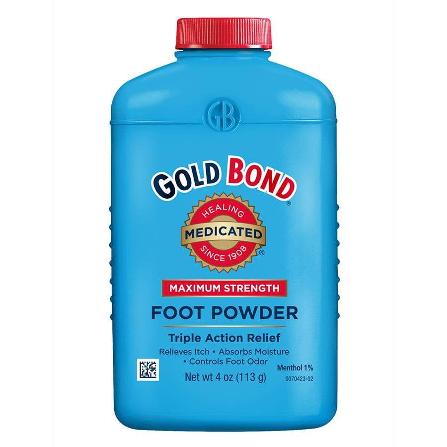 3 Pieces of Gold Bond Medicated Foot Powder - 4 Oz.