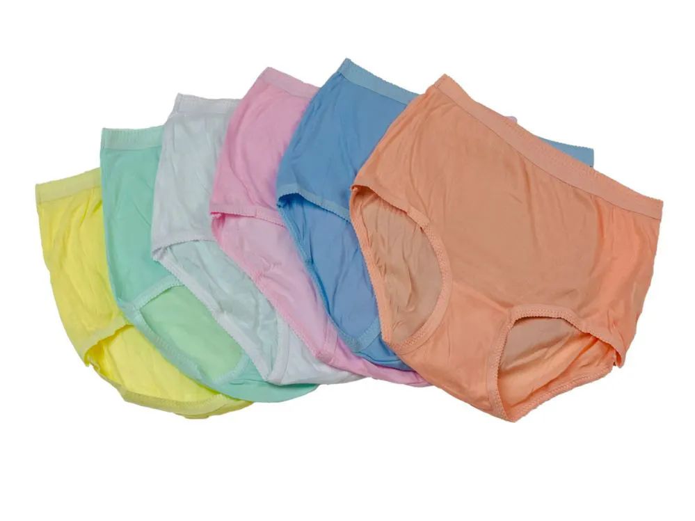 48 Pairs of Women's Cotton Mid Rise Briefs