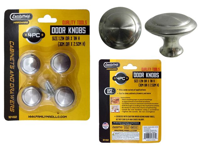 24 Pieces of 4pc Door & Cabinet Handle Knobs