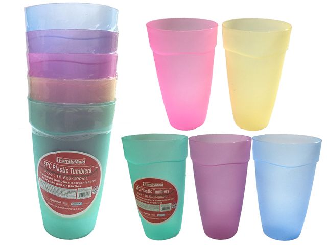 96 Wholesale 5 Piece Tumbler Cups