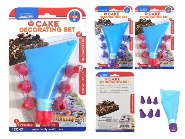 72 Pieces of 7-Piece Silicone Cake Decorating Kit