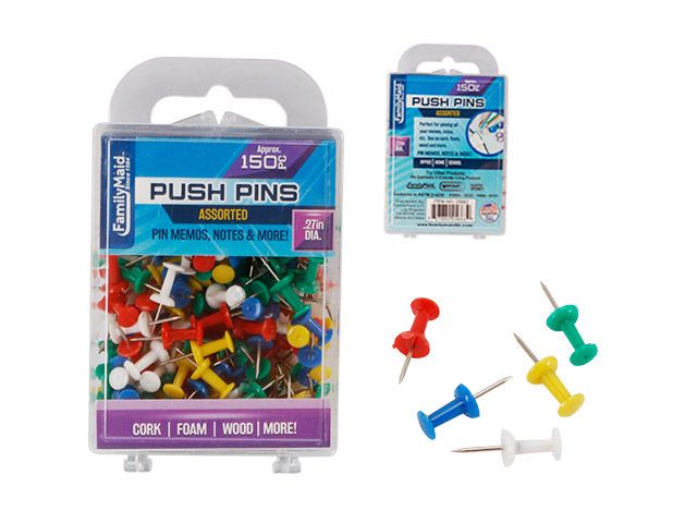 160 Pieces Clear Tacks Push Pins Plastic Thumb Tacks for Cork
