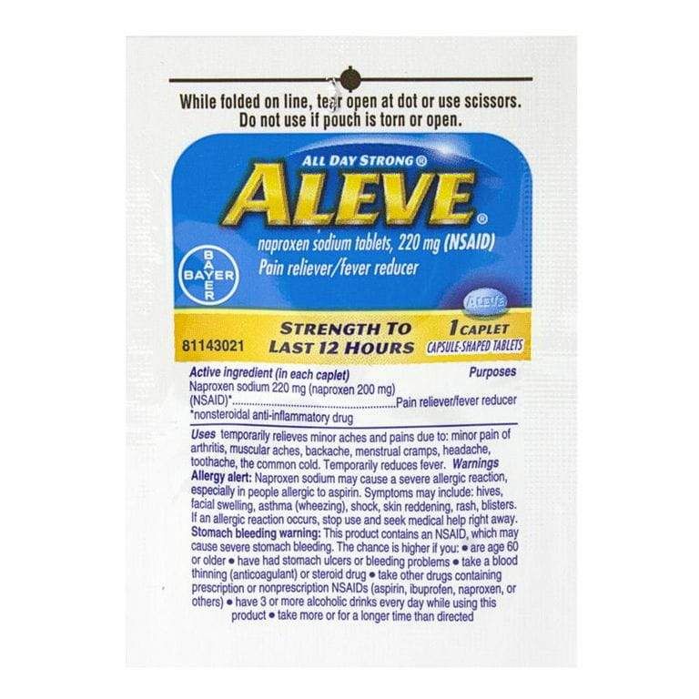50 Pieces of Aleve Pack Of 1