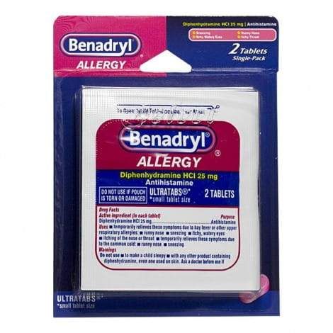 12 Pieces of Travel Size Allergy Card Of 2