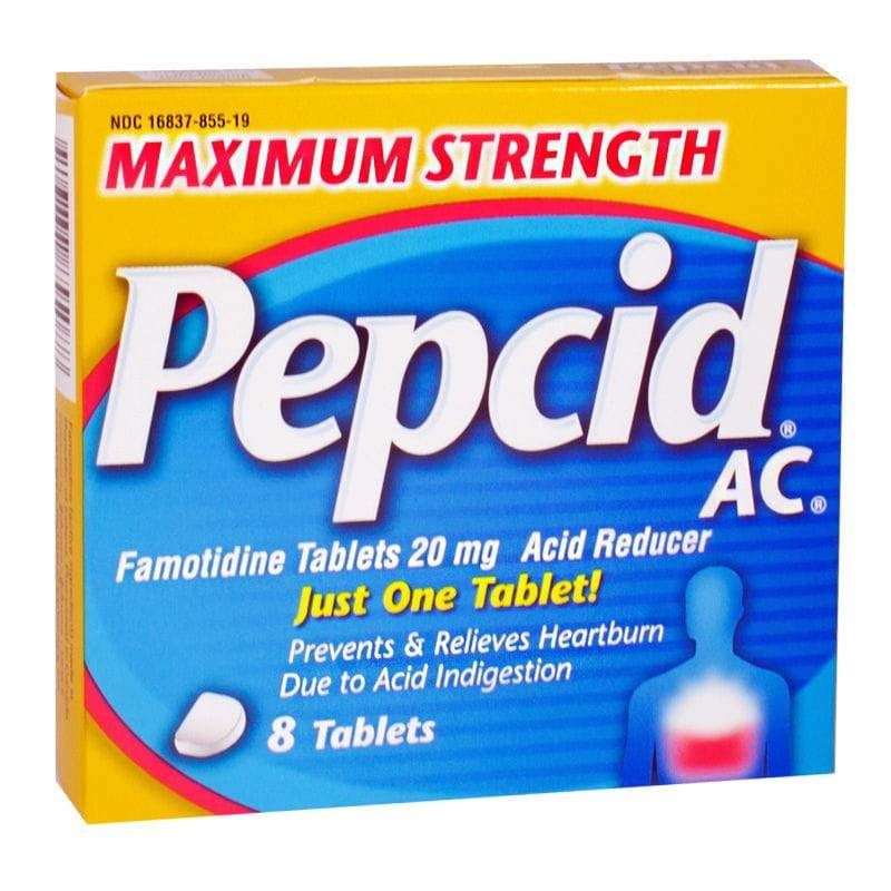 6 Pieces of Pepcid AC Maximum Strength Acid Reducer - Box of 8