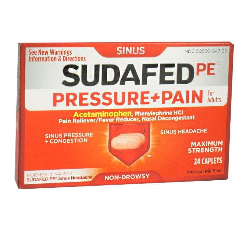 6 Wholesale Travel Size Sinus Pressure Pain Box Of 24