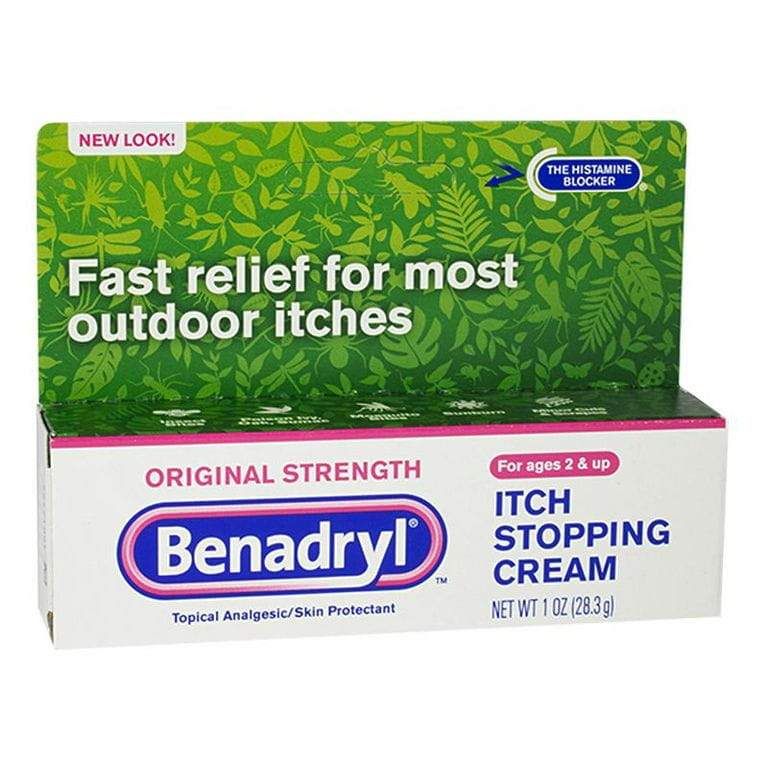 24 Pieces of Anti Itch Cream - Benadryl Itch Stopping Cream 1 Oz.