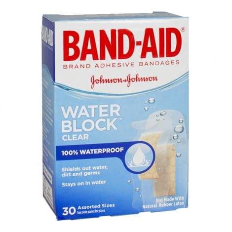 24 Pieces of Band Aids - Johnson Johnson Assorted Water Block Band Aids Box Of 30