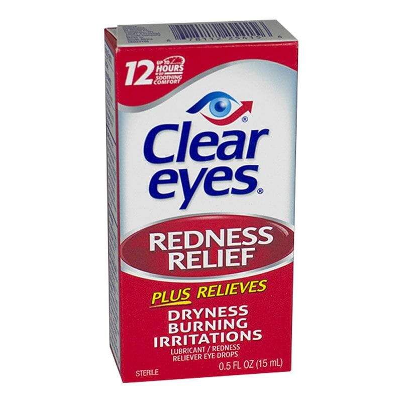 6 Pieces of 8 Hour Redness Relief Eye Drops - 0.5 Oz.