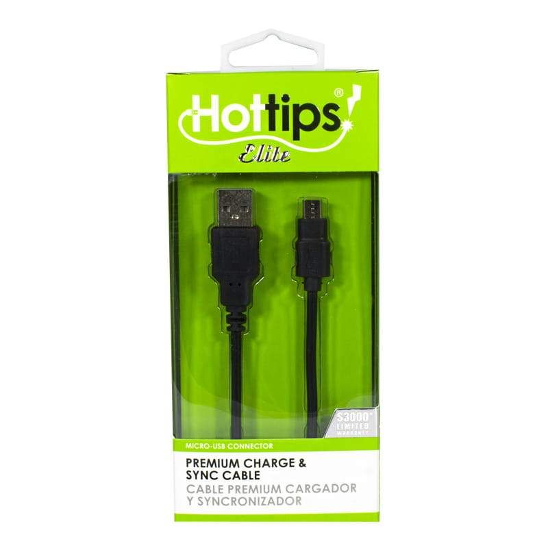 4 Pieces of Hottips Elite Micro USB Charge & Sync Cable  4 ft.