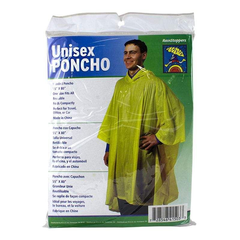 24 Wholesale Poncho - Adult Unisex Poncho