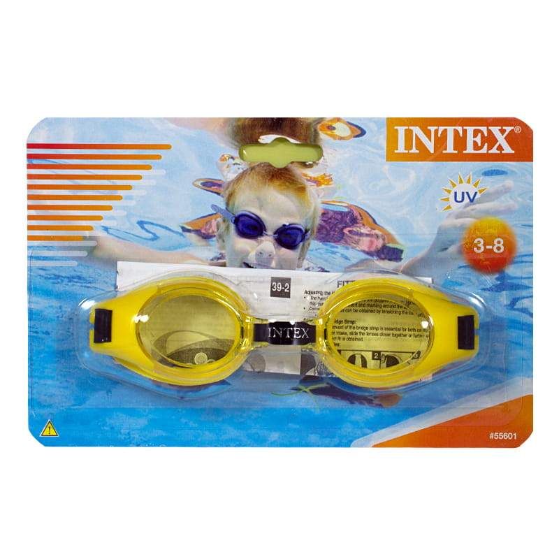 36 Wholesale Intex Kids Swim Goggles Ages 3 To 8