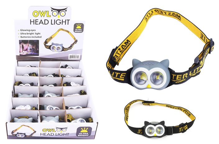 18 Pieces Owl Led Head Lamp - Flash Lights