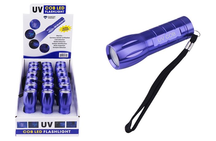 18 Pieces UltrA-Violet Cob Led Flashlight (uv) - Flash Lights