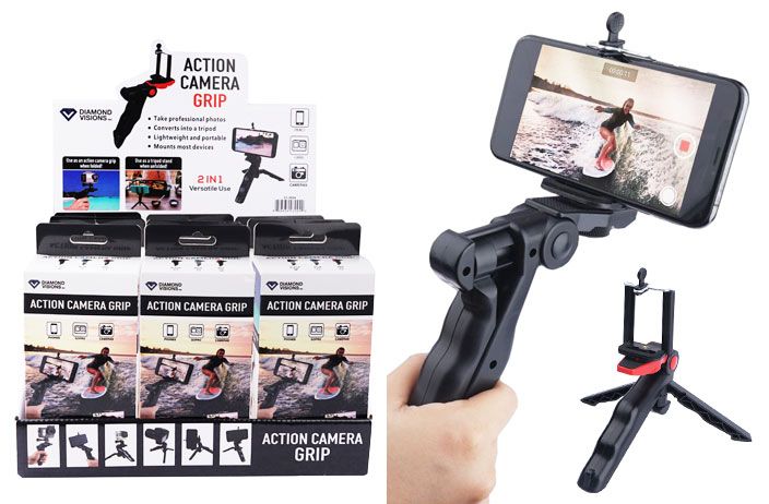 12 Pieces of Action Camera Grip